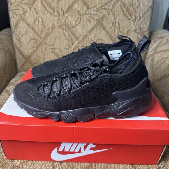 Nike Air Footscape NM CDG Commes Des Garcons Black Mens Size 10.5 BV0075-001 - Picture 1 of 9